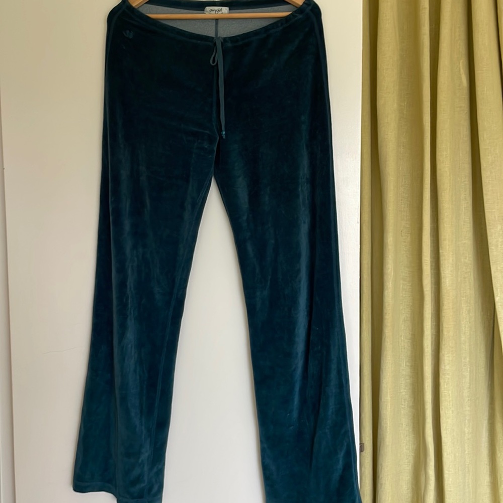 Om girl comfortable velour lounge pants